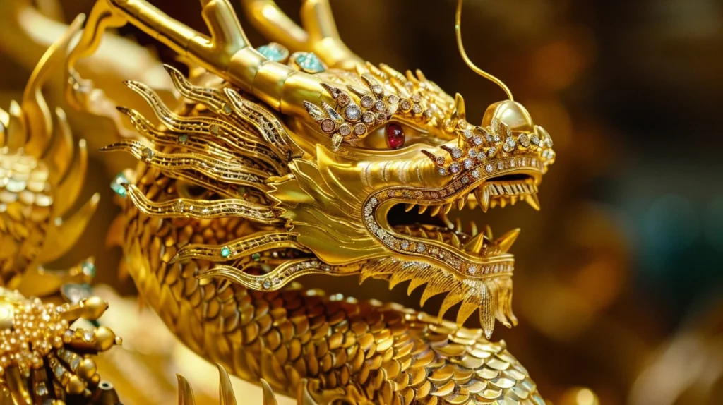 StockCake Golden Dragon Statue 1726764887